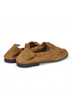 Mocassino donna Copenhagen in camoscio colore sabbia. COPENHAGEN | 885-CUOIO